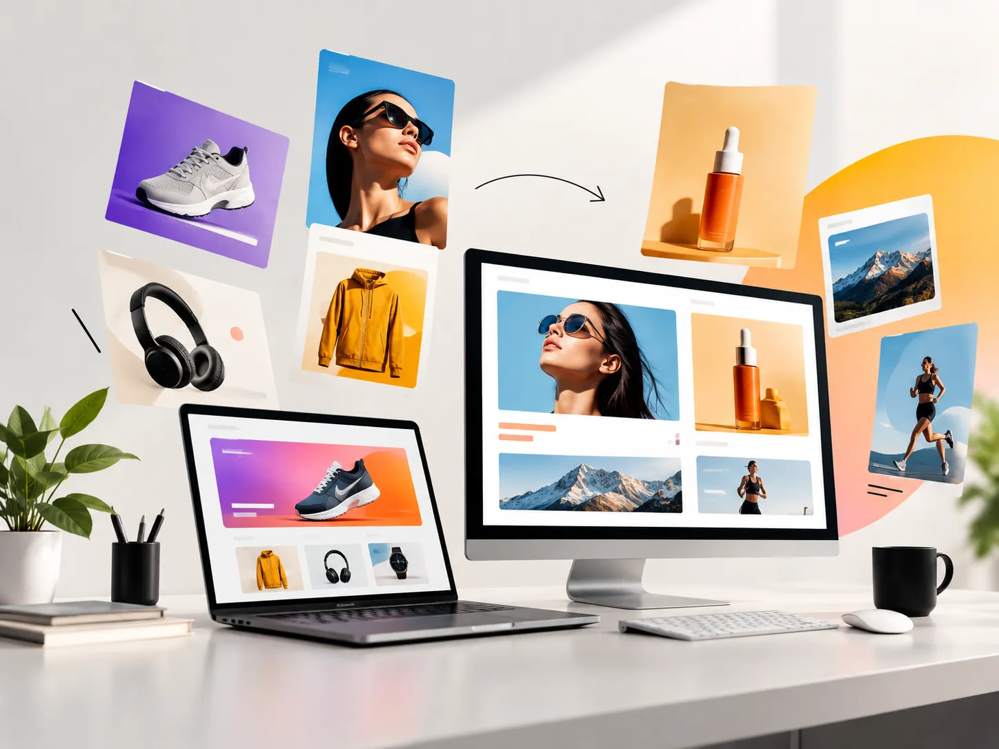 Digital ad creatives and website banners